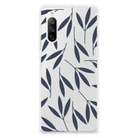 Sony Xperia 10 III | TPU Case | Leaves Blue - thumbnail