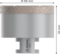 Bosch Accessories Bosch Power Tools 2608587131 Diamantboor droog 68 mm Van diamant voorzien 1 stuk(s) - thumbnail
