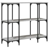 Wandtafel 102x35x90 cm bewerkt hout grijs sonoma eikenkleurig - thumbnail