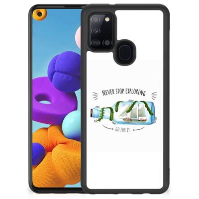 Samsung Galaxy A21s | Bumper Hoesje | Boho Bottle Samsung Galaxy A21s | Bumper Hoesje | Boho Bottle