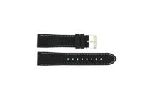 Horlogeband Universeel 7800.01 Rubber Zwart 20mm - thumbnail