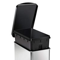 Simplehuman Afvalemmer Profile 10 liter (zilver) - thumbnail