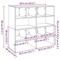 VidaXL Schoenenrekken 2 st stapelbaar 89,5x30x40 cm wit - thumbnail