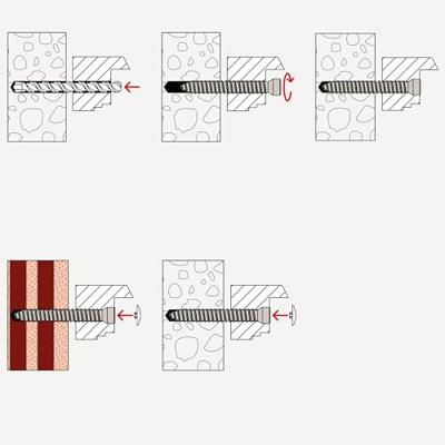 Fischer 532941 Windowframe screw 7.5 mm 152 mm T 100 stuk(s)