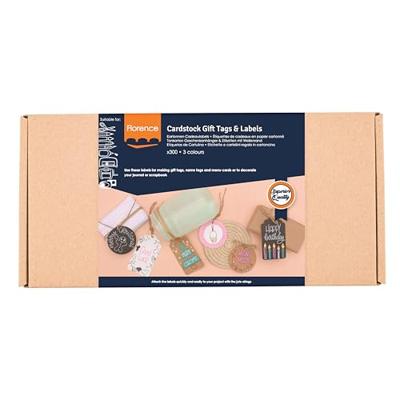Florence • kartonnen cadeaulabels & ronde labels 250g 300x
