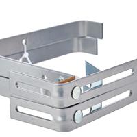 Poetic plantenbak beugel landhaus metaal grijs 16 cm set van 2 | 10 stuks - thumbnail