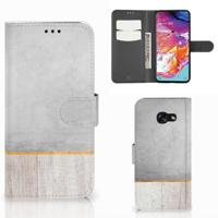 Samsung Galaxy A70 | Book Style Case | Wood Concrete - thumbnail