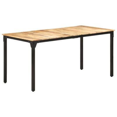 VidaXL Eettafel 160x80x76 cm ruw mangohout