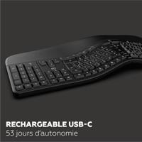 Tastiera wireless - Ergonomica - MOBILITY LAB - K30W - AZERTY - Multi-connessioni - Nero - thumbnail