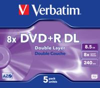 Verbatim 43541 DVD+R DL disc 8.5 GB 5 stuk(s) Jewelcase - thumbnail