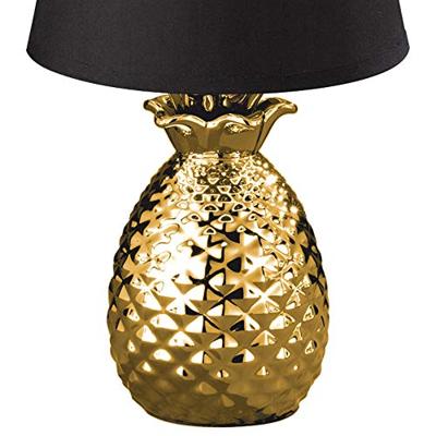 Trio TafellampPineapple 35cm goud met zwart - R50421079