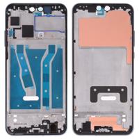 Front behuizing LCD frame bezel plaat met kant toetsen voor Huawei Y9 (2019) (zwart) - thumbnail
