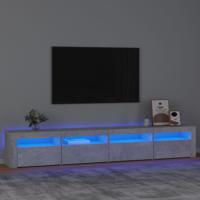Tv-meubel met LED-verlichting 240x35x40 cm betongrijs - thumbnail