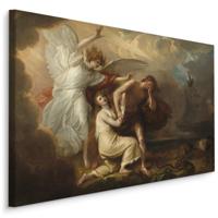 Schilderij - Benjamin West , De verbanning van Adam en Eva, multi-gekleurd, 4 maten, Reproductie - thumbnail