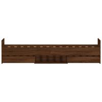 Bedframe hoofd- en voeteneinde bruin eikenkleur 100x200 cm - thumbnail