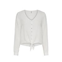 ONLY 15225522 Shirt V-hals Lange mouwen Viscose - thumbnail