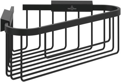 Villeroy & Boch Elements - Tender Zeephouder Hoek Douchemand Mat Zwart Villeroy & Boch Elements - Tender Zeephouder Hoek Douchemand Mat Zwart