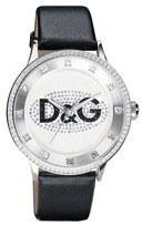 Horlogeband Dolce & Gabbana DW0503 Leder Zwart Horlogeband Dolce & Gabbana DW0503 Leder Zwart