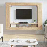 Tv-meubel 152x22x113 cm bewerkt hout sonoma eikenkleurig - thumbnail