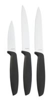 HEMA Keukenmessen - 3 stuks (zwart) - thumbnail