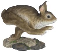 Esschert Design haas 24,8 x 19,9 cm polyresin bruin/wit - thumbnail