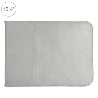 15 4 inch PU + nylon laptop tas Case Sleeve notebook draagtas voor MacBook Samsung Xiaomi Lenovo Sony DELL ASUS HP (grijs)