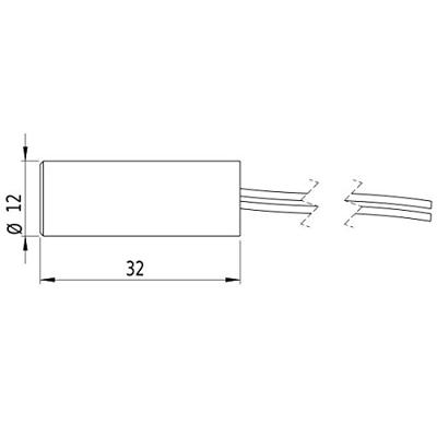 Picotronic Lasermodule Lijn Rood 5 mW LD6 50-5-5(12x32)-PL