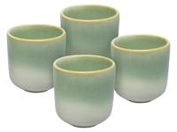 vanWell Espressokopje 13cl set van 4 aardewerk (Groen) - thumbnail