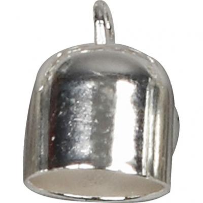 Creativ Company Eindkap, d 8 mm, verzilverd, 50 stuk/ 1 doos