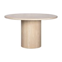 Richmond Ronde Eettafel 'Renaissance' Travertin, 130cm - thumbnail