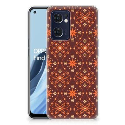 OPPO Reno 7 5G | Find X5 Lite | TPU bumper | Batik Brown