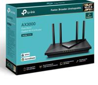 TP-Link Next-Gen Wi-Fi 6 AX3000 Mbps Gigabit Dual Band Wireless Router, OneMesh Supported, 1× USB 3.0 Port, Ideal for Gaming Xbox/PS4/Steam and 8K, Compatible with Alexa (Archer AX55) - thumbnail