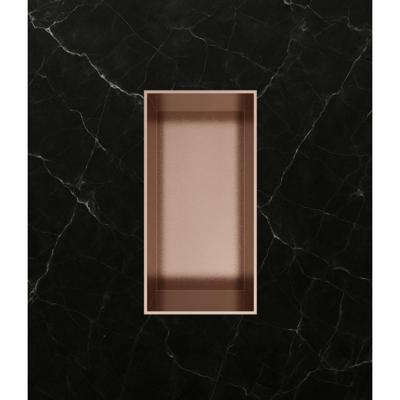 Hotbath &More Inbouwnis - 30 x 15 x 10 cm - Frameless - Geborsteld Koper PVD