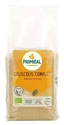 Primeal Couscous volkoren bio 500 Gram Primeal Couscous volkoren bio 500 Gram