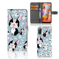 Samsung Galaxy M11 | A11 | Telefoonhoesje | Met pasjeshouder | Hondjes - thumbnail