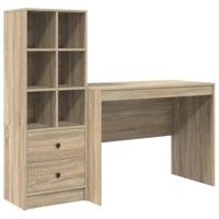 Bureau met lade 2 pcs Sonoma Eiken - thumbnail