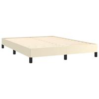 Bedframe kunstleer crmekleurig 140x190 cm - thumbnail