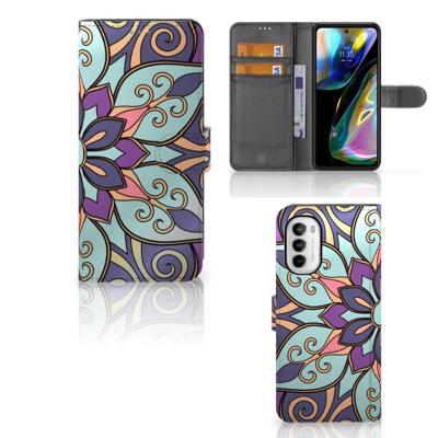 Motorola Moto G52 | Moto G82 Hoesje Purple Flower Motorola Moto G52 | Moto G82 Hoesje Purple Flower