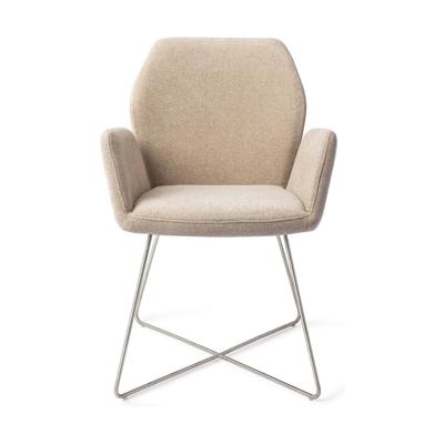 Jesper Home Misaki eetkamerstoel Funky Fudge cross steel