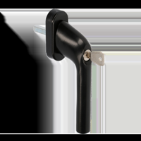 AMI Veiligheidsbeslag Raamgreep 822 7X32 Mat Zwart 9005 Ovaal - 425657 - thumbnail
