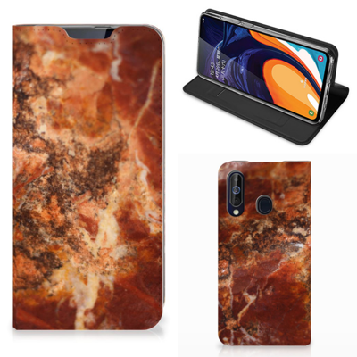 Samsung Galaxy A60 | Standcase | Marmer Bruin