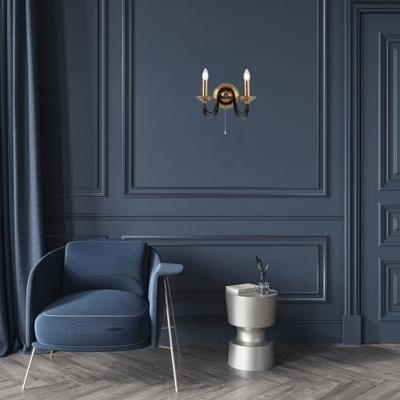 Searchlight Klassieke wandlampBelfry Brons met goud - 1842-2BZ