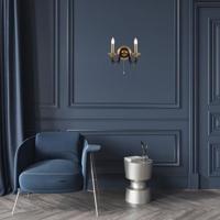 Searchlight Klassieke wandlampBelfry Brons met goud - 1842-2BZ - thumbnail