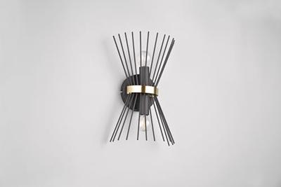 Trio Design wandlampRod zwart - R21532080