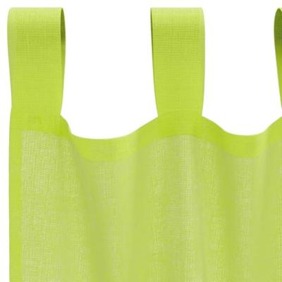 VidaXL Gordijnen voile met lipje top 2 st appelgroen