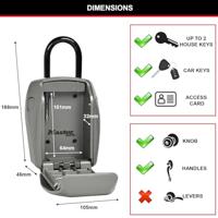 Sleutelkluis Master Lock 5414EURD Grijs - thumbnail