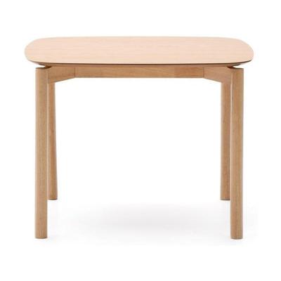Kave Home Eettafel 'Indara' Essen en rubberhout, 100 x 100cm Kave Home Eettafel 'Indara' Essen en rubberhout, 100 x 100cm