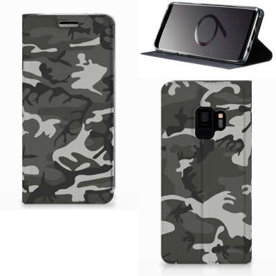 Samsung Galaxy S9 | Hoesje met Magneet | Army Light
