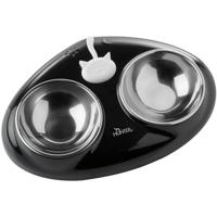 HUNTER MOULINS melamine voederbaar, voor katten, met indicator, 29 x 19 x 5 cm, zwart - thumbnail