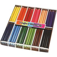 Creativ Company Driehoekige jumbo kleurpotloden - basiskleuren, 144st. - thumbnail
